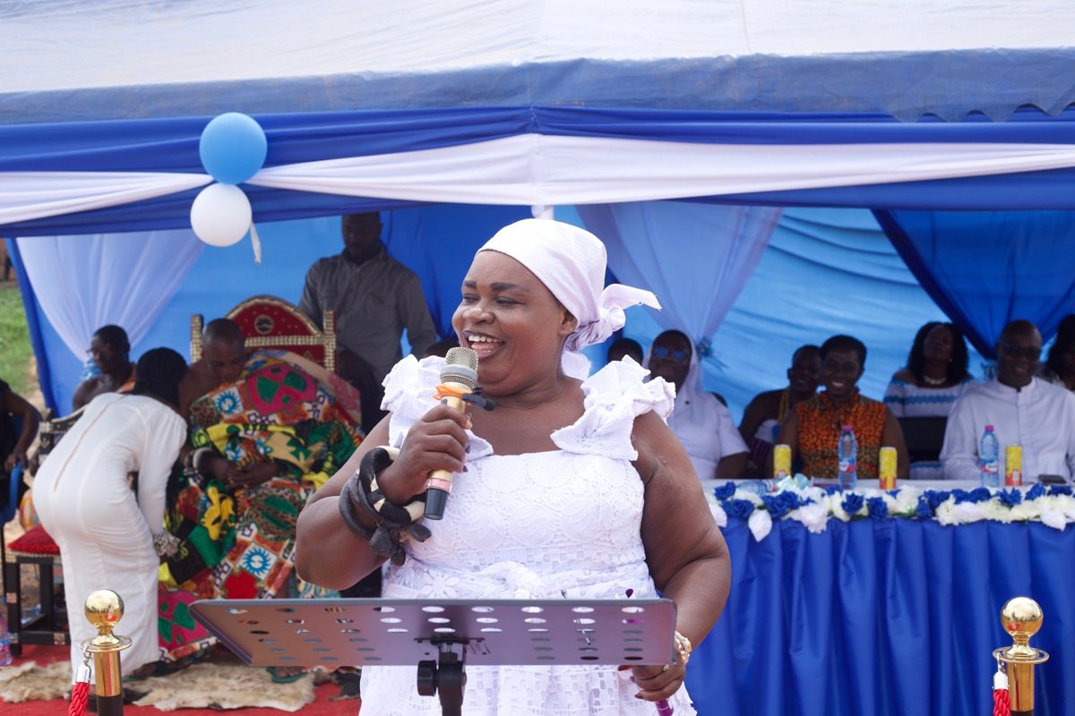 Community leader addressing the ceremony
